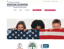 Tablet Screenshot of americanscreening.com